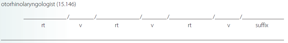 Give a brief definition and dissect each term listed into its word parts in the space provided. Check your answer by referring to the frame listed in parentheses and your medical dictionary. Then listen to the Audio CD to practice pronunciation.  <div style=padding-top: 35px> 