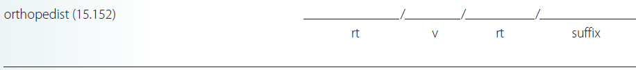 Give a brief definition and dissect each term listed into its word parts in the space provided. Check your answer by referring to the frame listed in parentheses and your medical dictionary. Then listen to the Audio CD to practice pronunciation.  <div style=padding-top: 35px> 