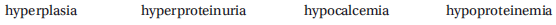 Select the correct answer, and write it on the line provided. The presence of abnormally low concentrations of protein in the blood is known as ___________________
