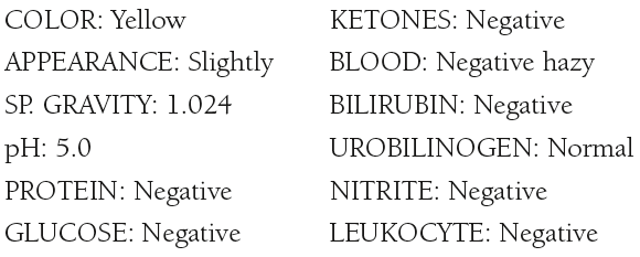 An 8–month-old boy is admitted to the pediatric unit with a general diagnosis of failure to thrive. The parents have observed slowness in the infant’s development of motor skills. They also mention the occasional appearance of a substance resembling orange sand in the child’s diapers. Urinalysis results are as follows:   <i>Microscopic:</i> Many uric acid crystals a. Is the urine pH consistent with the appearance of uric acid crystals? b. Is there any correlation between the urinalysis results and the substance observed in the child’s diapers? Explain your answer. c. What disorder do the patient’s history and the urinalysis results indicate? d. Is the fact that this is a male patient of any significance? Explain your answer. e. Name the enzyme that is missing. 