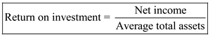     <div class=answer> <u> Return on Investment (ROI): </u> Return on Investment is the return earned on the investment made. It is the term used in general to calculate the return from the financial statements. The return on investment is also known as return on assets. Return on investment is calculated using the following formula:   <u> The DuPont Model: </u> DuPont Model is a model, which uses two ratios for the return on investment to be calculated. Margin and Assets turnover ratio are the two ratios to calculate the Return on Investment. Return on Investment under the DuPont model is calculated as shown below:   