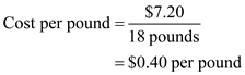     <div class=answer> a) Calculate the standard absorption cost per pound for the starch and syrup produced from the processing of 15,000 bushels of corn if the average cost per bushel is $5.68 The standard absorption cost per pound of starch and syrup produced by DMA, Inc. is as follows:   It is given that each bushel produces 12 pounds of starch and 6 pounds of syrup, hence,   Cost per pound can be calculated by using the formula below:   Substitute values from above calculations:   Thus, the absorption cost per pound of product is   . 