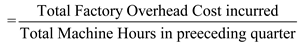     <div class=answer> Based on the cost policy adopted by The Mansfield machine Shop, following interpretation can be obtained: • Cost apportionment is done using machine hours and is also the basis for measuring volume of business. • The firm has adopted Actual Costing method to apply factory overhead to unit cost whereby a factory overhead rate is calculated using the following formula:   • Variable Cost per Machine hour is $45 per machine hour. • Sale Price is 150% of total of variable cost and overhead charges per unit. 