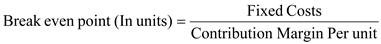 <div class=answer> <u> Breakeven Point in Units </u> The breakeven point also known as the breakeven level is can be defined as that level of operations where the company’s revenue is just enough to meet its costs. It is the point at which the company makes no profit no loss and just meet its costs. The breakeven point has a profit equal to zero and revenues exactly equal to the total of variable and fixed costs incurred by the company.