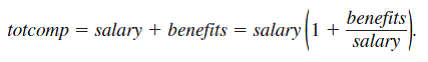  Use the data in BENEFITS.RAW to answer this question. It is a school-level data set at the K–5 level on average teacher salary and benefits. See Example 4.10 for background. (i) Regress <i>lavgsal </i>on <i>bs </i>and report the results in the usual form. Can you reject H<sub>0</sub><sub> </sub>: <i>?</i><sub> bs</sub><i> </i>= 0 against a two-sided alternative? Can you reject H<sub>0</sub>: <i>?</i><sub> bs</sub><i> </i>= ?1 against H<sub>1</sub><sub> </sub>: <i>?</i><sub> bs</sub><i> </i>> ?1? Report the <i>p</i>-values for both tests. (ii) Define <i>lbs </i>= log(<i>bs</i>). Find the range of values for <i>lbs </i>and find its standard deviation. How do these compare to the range and standard deviation for <i>bs</i>? (iii) Regress <i>lavgsal </i>on <i>lbs</i>. Does this fit better than the regression from part (i)? (iv) Estimate the equation <i>lavgsal </i>= <i>?</i> <sub>0</sub> + <i>?</i><sub> 1</sub><i>bs </i>+ <i>?</i> <sub>2</sub> <i>lenroll </i>+ <i>?</i> <sub>3</sub><i>lstaff </i>+ <i>?</i><sub>4</sub><i>lunch </i>+ <i>u</i> and report the results in the usual form. What happens to the coefficient on <i>bs</i>? Is it now statistically different from zero? (v) Interpret the coefficient on <i>lstaff</i>. Why do you think it is negative? (vi) Add <i>lunch</i>2 to the equation from part (iv). Is it statistically significant? Compute the turning point (minimum value) in the quadratic, and show that it is within the range of the observed data on <i>lunch</i>. How many values of <i>lunch </i>are higher than the calculated turning point? (vii) Based on the findings from part (vi), describe how teacher salaries relate to school poverty rates. In terms of teacher salary, and holding other factors fixed, is it better to teach at a school with <i>lunch </i>= 0 (no poverty), <i>lunch </i>= 50, or <i>lunch </i>= 100 (all kids eligible for the free lunch program)? Reference: Example 4.10: Let <i>totcomp </i>denote average total annual compensation for a teacher, including salary and all fringe benefits (pension, health insurance, and so on). Extending the standard wage equation, total compensation should be a function of productivity and perhaps other characteristics. As is standard, we use logarithmic form: log(<i>totcomp</i>) = <i>f </i>( <i>productivity characteristics</i>,<i>other factors</i>), where <i>f </i>(.) is some function (unspecified for now). Write   