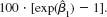  An equation explaining chief executive officer salary is   The data used are in CEOSAL1.RAW, where finance, consprod, and utility are binary variables indicating the financial, consumer products, and utilities industries. The omitted industry is transportation. <blockquote> (i) Compute the approximate percentage difference in estimated salary between the utility and transportation industries, holding sales and roe fixed. Is the difference statistically significant at the 1% level? (ii) Use equation to obtain the exact percentage difference in estimated salary between the utility and transportation industries and compare this with the answer obtained in part (i). (iii) What is the approximate percentage difference in estimated salary between the consumer products and finance industries? Write an equation that would allow you to test whether the difference is statistically significant. </blockquote> Equation   