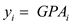     <div class=answer> To estimate the relationship between ACT scores and the GPA for eight college students, do the following calculations: Let     and   Then using the given data,   Then from the given regression model, find the estimated value of slope and intercept. Slope will be:   From the equation,       Thus, regression model can be written as:   with n =8 The intercept does not have a useful interpretation because <i>ACT </i>is not close to zero for the population of interest. If <i>ACT </i>is 5 points higher, increases by .1022(5) = .511. 