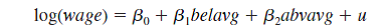  Use the data set in BEAUTY.RAW, which contains a subset of the variables (but more usable observations than in the regressions) reported by Hamermesh and Biddle (1994). (i) Find the separate fractions of men and women that are classified as having above average looks. Are more people rated as having above average or below average looks? (ii) Test the null hypothesis that the population fractions of above-average-looking women and men are the same. Report the one-sided <i>p</i>-value that the fraction is higher for women. (<i>Hint: </i>Estimating a simple linear probability model is easiest.) (iii) Now estimate the model   separately for men and women, and report the results in the usual form. In both cases, interpret the coefficient on <i>belavg</i>. Explain in words what the hypothesis H<sub>0</sub>: <i>   </i>against H<sub>1</sub>: <i>   </i>means, and find the <i>p</i>-values for men and women. (iv) Is there convincing evidence that women with above average looks earn more than women with average looks? Explain. (v) For both men and women, add the explanatory variables <i>educ</i>, <i>exper</i>, <i>exper</i><sup>2</sup>, <i>union</i>, <i>goodhlth</i>, <i>black</i>, <i>married</i>, <i>south</i>, <i>bigcity</i>, <i>smllcity</i>, and <i>service</i>. Do the effects of the “looks” variables change in important ways? (vi) Use the SSR form of the Chow <i>F </i>statistic to test whether the slopes of the regression functions in part (v) differ across men and women. Be sure to allow for an intercept shift under the null. 
