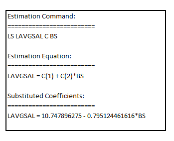     <div class=answer> (i) Estimating the simple regression of   on   , the result is:       Testing for the estimated slope being statistically significantly different from zero using Wald test, the result is:     Since, the p-value of F-statistic is 0.0000 which is less than the critical p-value of 0.05 at 5% level of significance, it is inferred that the estimated slope is statistically significant at 5% level of significance Testing for the estimated slope being statistically significantly different from -1 using Wald test, the result is:   
