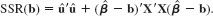  Let   be the (k + 1) × 1 vector of OLS estimates. <blockquote> (i) Show that for any (k + 1) × 1 vector b, we can write the sum of squared residuals as   (ii) Explain how the expression for SSR(b) in part (i) proves that   uniquely minimizes SSR(b) over all possible values of b, assuming X has rank k + 1. </blockquote>   