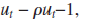  Consider a standard multiple linear regression model with time series data:   Assume that Assumptions TS.1, TS.2, TS.3, and TS.4 all hold. (i) Suppose we think that the errors {<i>u</i><sub>t</sub>} follow an AR(1) model with parameter   and so we apply the Prais-Winsten method. If the errors do not follow an AR(1) model– for example, suppose they follow an AR(2) model, or an MA(1) model–why will the usual Prais-Winsten standard errors be incorrect? (ii) Can you think of a way to use the Newey-West procedure, in conjunction with Prais- Winsten estimation, to obtain valid standard errors? Be very specific about the steps you would follow. [Hint: It may help to study equation (12.32) and note that, if {<i>u</i><sub>t</sub>} does not follow an AR(1) process, <i>e</i><i>t </i>generally should be replaced by <i>   </i>where <i>   </i>is the probability limit of the estimator <i>   </i> Now, is the error   serially uncorrelated in general? What can you do if it is not?] (iii) Explain why your answer to part (ii) should not change if we drop Assumption TS.4. 