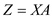 <div class=answer> Given: 1) is the OLS estimate of regression of y on X 2) A is nonsingular matrix 3) and that it is nonsingular linear combination of 4) The Z be matrix with rows 5) The is the OLS estimate from the regression of y on Z (i) The matrix notation for the OLS estimate of is given by: Given that Since, That means Hence,