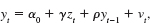 Use the data in WAGEPRC.RAW for this exercise. Problem 11.5 gave estimates of a finite distributed lag model of gprice on gwage, where 12 lags of gwage are used. <blockquote> (i) Estimate a simple geometric DL model of gprice on gwage. In particular, estimate equation by OLS. What are the estimated impact propensity and LRP? Sketch the estimated lag distribution. (ii) Compare the estimated IP and LRP to those obtained in Problem. How do the estimated lag distributions compare? (iii) Now, estimate the rational distributed lag model from (18.16). Sketch the lag distribution and compare the estimated IP and LRP to those obtained in part (ii). </blockquote> For the U.S. economy, let gprice denote the monthly growth in the overall price level and let gwage be the monthly growth in hourly wages. [These are both obtained as differences of logarithms: gprice log(price) and gwage log(wage).] Using the monthly data in WAGEPRC.RAW, we estimate the following distributed lag model: Problem   <blockquote> (i) Sketch the estimated lag distribution. At what lag is the effect of gwage on gprice largest? Which lag has the smallest coefficient? (ii) For which lags are the t statistics less than two? (iii) What is the estimated long-run propensity? Is it much different than one? Explain what the LRP tells us in this example. (iv) What regression would you run to obtain the standard error of the LRP directly? (v) How would you test the joint significance of six more lags of gwage? What would be the dfs in the F distribution? (Be careful here; you lose six more observations.) </blockquote> Equation   