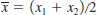  Consider the line   <blockquote> (i) Let (<i>x</i><sub>1</sub>, <i>y</i><sub>1</sub>) and (<i>x</i><sub>2</sub>, <i>y</i><sub>2</sub>) be two points on the line. Show that   &nbsp;is also on the line, where   &nbsp;is the average of the two values and   . (ii) Extend the result of part (i) to <i>n</i> points on the line, ((<i>x</i><i><sub>i</sub></i>, <i>y</i><i><sub>i</sub></i>): <i>i</i> = 1, …, <i>n</i>}. </blockquote>   