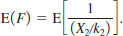  (i) Let <i>X</i> be a random variable taking on the values –1 and 1, each with probability 1/2. Find E(<i>X</i>) and E(<i>X</i><sub>2</sub>).  (ii) Now let <i>X</i> be a random variable taking on the values 1 and 2, each with probability 1/2. Find E(<i>X</i>) and E(1/<i>X</i>).  (iii) Conclude from parts (i) and (ii) that, in general,   for a nonlinear function <i>g</i>(·).  (iv) Given the definition of the <i>F</i> random variable in equation (B.43), show that   &nbsp;Can you conclude that E(<i>F</i>) = 1? 