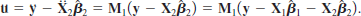  Consider the setup of the Frisch-Waugh Theorem. <blockquote> (i) Using partitioned matrices, show that the first order conditions   &nbsp;can be written as   (ii) Multiply the first set of equations by   &nbsp;and subtract the result from the second set of equations to show that   where   . Conclude that   (iii) Use part (ii) to show that   (iv) Use the fact that M <sub>1</sub> X <sub>1</sub> = 0 to show that the residuals ü from the regression ÿ on   &nbsp;are identical to the residuals ü from the regression y on X <sub>1</sub>, X <sub>2</sub>. [<i>Hint</i>: By definition and the FW theorem,   Now you do the rest.] </blockquote>   
