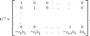  Assume that the model y = X? + u satisfies the Gauss-Markov assumptions, let G be a (k + 1) × (k + 1) nonsingular, nonrandom matrix, and define ? =G?, so that ? is also a (k + 1) × 1 vector. Let   be the (k + 1) × 1 vector of OLS estimators and define   =G   as the OLS estimator of ?. <blockquote> (i) Show that E(   X) =?. (ii) Find Var(   X) in terms of ?2, X, and G. (iii) Use Problem Problem Let   be the OLS estimate from the regression of y on X. Let A be a (k + 1) × (k + 1) nonsingular matrix and define zt = xtA, t = 1,….,n. Therefore, zt is 1 × (k + 1) and is a nonsingular linear combination of xt. Let Z be the n × (k + 1) matrix with rows zt. Let   denote the OLS estimate from a regression of y on Z. <blockquote> (i) Show that   =A-1   . (ii) L et   be the fitted values from the original regression and let . y t be the fitted values from regressing y on Z. Show that   =   , for all t =- 1, 2,…., n. How do the residuals from the two regressions compare? (iii) Show that the estimated variance matrix for   is   A1(X?X)1A1?, where   is the usual variance estimate from regressing y on X. (iv) L et the   be the OLS estimates from regressing yt on 1, xt1,...,xtk, and let the   be the OLS estimates from the regression of yt on 1, a1xt1,…,ak xtk, where aj ? 0, j =1,…,k. Use the results from part (i) to find the relationship between the   and the   (v) Assuming the setup of part (iv), use part (iii) to show that se(   ) = se(   )/aj. (vi) Assuming the setup of part (iv), show that the absolute values of the t statistics for   and   are identical. to verify that   and the appropriate estimate of Var(   X) are obtained from the regression of y on XG1. </blockquote> (iv) Now, let c be a (k +1) × 1 vector with at least one nonzero entry. For concreteness, assume that ck ? 0. Define ?=c??, so that ? is a scalar. Define ?j=?j, j =1, ...,k 1 and ?k = 0. Show how to define a (k+ 1) × (k + 1) nonsingular matrix G so that ? =G?. (v) Show that for the choice of G in part (iv),   Use this expression for G1 and part (iii) to conclude that   and its standard error are obtained as the coefficient on xtk /ck in the regression of yt on [1 (c0/ck)xtk], [xt1 (c1/ck)xtk],..., [xt,k1 (ck1/ck)xtk], xtk/ck, t = 1,...,n. This regression is exactly the one obtained by writing ?k in terms of ? and ?0, ?1,...,?k1, plugging the result into the original model, and rearranging. Therefore, we can formally justify the trick we use throughout the text for obtaining the standard error of a linear combination of parameters. </blockquote>   