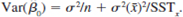  Let   <span class=sub>0</span> and   <span class=sub>l</span> be the OLS intercept and slope estimators, respectively, and let u be the sample average of the errors (not the residuals!). <blockquote> (i) Show that B1 can be written as&= B1 + V. . w.u. where w. = d./SST and d. = x. — x. ==1 w . = 0, to show that B1 and u are uncorrelated. [Hint: You are being asked to show that E[(fi1 — B1) . u] = 0.] (iii) Show that B0 can be written as   .w<span class=sub>i</span>u<span class=sub>i</span> where w<span class=sub>i</span>=d<span class=sub>i</span>/SST<span class=sub>X</span> and d<span class=sub>i</span>= x<span class=sub>i</span> -   (iv) Use parts (i) along with   to show that   <span class=sub>1</span> and   are uncorrelated. [Hint: You are being asked to show that   (iii) show that   <span class=sub>0</span> can be written as   (iv). Use parts (ii) and (iii) to show that   (v) Do the algebra to simplify the expression in part (iv) to equation (2.58). [Hint:   </blockquote>   