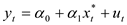     <div class=answer> (i) Here in this problem, the given equation is as follows:   The given economic model leads to an econometric model with a lagged dependent variable relating   to the expected value of   , say   , where the expectation is based on all observed information at time   . When this equation is lagged one time once, multiply it by   , and subtract it from the equation to get the new equation as follows:   Now, the given equation in the problem is as follows:   , where   Rewrite the above equation as follows:   Apply the above equation in the first equation to obtain the below equation as follows:   Hence, the above mentioned two equations imply the required equation. 