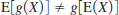 (i) Let <i>X</i> be a random variable taking on the values –1 and 1, each with probability 1/2. Find E(<i>X</i>) and E(<i>X</i><sub>2</sub>). (ii) Now let <i>X</i> be a random variable taking on the values 1 and 2, each with probability 1/2. Find E(<i>X</i>) and E(1/<i>X</i>). (iii) Conclude from parts (i) and (ii) that, in general, for a nonlinear function <i>g</i>(·). (iv) Given the definition of the <i>F</i> random variable in equation (B.43), show that Can you conclude that E(<i>F</i>) = 1?