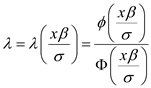     <div class=answer> (i) Consider the Tobit model such that   This implies:   Now when   is differentiated with respect to   , such that:   The result is:   For the Tobit model,   Consider   , then   Consider   In denominator it is cumulative density function. Now, differentiate   with respect to   The result is:   Since, 