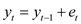     <div class=answer> When   follows the random walk, for all     It is assumed that   is independent and identically distributed with   and   This also implies: a)     b)     , for all   c)   It is also assumed that the initial value   is independent of   for all   . The equation   can also be written as   . Assume   , thus,   