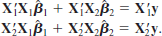  Consider the setup of the Frisch-Waugh Theorem. <blockquote> (i) Using partitioned matrices, show that the first order conditions   &nbsp;can be written as   (ii) Multiply the first set of equations by   &nbsp;and subtract the result from the second set of equations to show that   where   . Conclude that   (iii) Use part (ii) to show that   (iv) Use the fact that M <sub>1</sub> X <sub>1</sub> = 0 to show that the residuals ü from the regression ÿ on   &nbsp;are identical to the residuals ü from the regression y on X <sub>1</sub>, X <sub>2</sub>. [<i>Hint</i>: By definition and the FW theorem,   Now you do the rest.] </blockquote>   