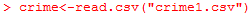     <div class=answer> (i) The R command to read the data and find standard errors for OLS estimates provided in table 17.5 is as shown below:     Therefore, the standard errors for the variables in the model are as follows: <table style=border-collapse:collapse; border=1>     <tbody>      <tr>       <td> Variables </td>       <td> Standard Error </td>      </tr>      <tr>       <td> pcnv </td>       <td> 0.027 </td>      </tr>      <tr>       <td> avgsen </td>       <td> 0.008 </td>      </tr>      <tr>       <td> tottime </td>       <td> 0.006 </td>      </tr>      <tr>       <td> ptime86 </td>       <td> 0.005 </td>      </tr>      <tr>       <td> qemp86 </td>       <td> 0.009 </td>      </tr>      <tr>       <td> inc86 </td>       <td> 0.0002 </td>      </tr>      <tr>       <td> black </td>       <td> 0.030 </td>      </tr>      <tr>       <td> hispan </td>       <td> 0.026 </td>      </tr>      <tr>       <td> born60 </td>       <td> 0.022 </td>      </tr>      <tr>       <td> constant </td>       <td> 0.025 </td>      </tr>     </tbody>    </table> There are no prominent changes in the significant relationship of the variables with dependent variable. 