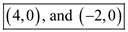     <div class=answer> Consider the function,   Need to find the   intercepts by use the graphical and algebraic methods: (a) Algebraic method: To find   intercepts, set       Substitute     Divide by 3 on both sides         Hence, the   intercepts of the function   are   