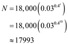     <div class=answer> Substituting for   in   and solve for <i>N</i>   The units were sold 10 months after the product was introduced is about   . 