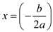    <div class=answer> (a) Consider data from 1975 to 2002, the number of abortions in the united states can be modeled by the function   Where   is the number of years after 1970 and   is measured in thousand. Determine the coordinates of the vertex as shown below: The   -coordinate of the vertex will occur at     