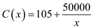     <div class=answer> Consider the monthly average cost,   dollars, where <i>x</i> is the number of sets produced per month. Find the average cost per set if 2000 sets are produced. 