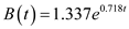     <div class=answer> Substituting for   in   and solve for <i>t</i>   