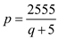     <div class=answer> The supply function for a commodity is:   The demand function for a commodity is:   Here the price per unit of a product is $<i>p</i> and the number of units of the product is <i>q</i> 