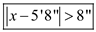    <div class=answer> a. The driver’s seat of a sport car is comfortable for people of height 5 feet 8 inches, plus or minus 8 inches Thus if a person has height <i>x</i> then the person will be comfortable if the difference between his height and 5 feet 8 inches is equal to plus or minus 8 inches That is a person with height <i>x</i> is comfortable if:   Write the equation as an absolute value equation   Therefore a person with height <i>x</i> will be uncomfortable if:   