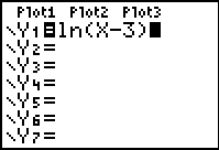     <div class=answer> Consider the following equation of a function:   Graph the function using TI-84 calculator: Enter the equation by using   button:   