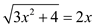     <div class=answer> Consider the equation   To solve the equation isolate the radical on one side   