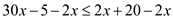     <div class=answer> Consider the inequality   . Let us solve this inequality both algebraically and graphically. To solve this inequality, first multiply both sides by the least common denominator 10.     Remove parentheses by distributive property.   Subtract   from both sides.     Add 5 to both sides.     Divide both sides by 28. Thus, the algebraic solution of the inequality   is   . 