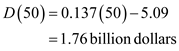     <div class=answer> The volume of transactions at automatic teller machines (ATMs) is modeled by   billion dollars, where   is the number of terminals (in thousands). a) To find the value of the transactions when 50,000 ATMs were available using the above model: Substitute   in the equation   as shown below:   Therefore, the value of the transactions when 50,000 ATMs were available is   