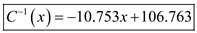    <div class=answer> The number of cows and heifers kept for milk production in the United States can be approximated by the following function.   Million head Here   is the number of years after 1990. a) To find the inverse of the function   , suppose that   Interchange   in this equation, and solve for   .           Therefore the inverse of the function   is given as,   