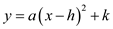     <div class=answer> Consider the quadratic function:     The function   is in the form   with   The vertex coordinates of   is   Therefore, the vertex coordinates of   is   