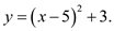     <div class=answer> Consider the quadratic function:     The function   is in the form   with   The vertex coordinates of   is   Therefore, the vertex coordinates of   is   