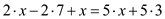     <div class=answer> Consider the equation   . Let us solve this equation for <i>x</i> algebraically and graphically. First solve this equation algebraically.     Add <i>x</i> to both sides.     Remove parentheses by using distributive property.     Add 14 to both sides.     Subtract   from both sides.     Divide both sides by   .   Thus, the algebraic solution of the equation   is   . 