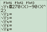     <div class=answer> Consider the function     Gives the rate of photosynthesis for a certain plant depends on the intensity of light   , in lumens. (a) Need to graph the above function Enter the function,   into calculator as follows Press   key then enter the function   in Y1   