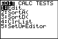     <div class=answer> Consider the data the average length of stay in noninstitutional, short-stay hospital for selected years as follows. Press stat to view the statistics calculation options. Press stat to view the statistics calculation options. First press   and select the   option by pressing 1 from the displayed menu. Next, enter the each <i>y</i> value in L1 followed by pressing the enter key and enter the corresponding <i>x </i>value in L2 followed by pressing the enter key. The output will be displayed as shown:   Press 2<sup>nd</sup> graph to view the table     