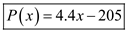 <div class=answer> Consider that a company has determined that its profit for a product can be described by a linear function. The profit from the production and sale of 150 units is $455, and the profit from 250 units is $895. (a) Let us write the equation of the profit function for this product. By using <i>x</i> as the number of units and <i>y</i> as the profit, enter the data in the lists of a graphing utility. The figure below shows a partial list of the data points. The equation of the profit function, found using linear regression with a graphing calculator. The equation of the profit function as a function of the number of units <i>x</i> is Thus, the equation of profit function is .