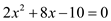    <div class=answer> Consider the function,   Need to find the   intercepts by use the graphical and algebraic methods: (a) Algebraic method: To find   intercepts, set       Substitute     Divide by 2 on both sides         Hence, the   intercepts of the function   are   