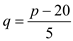     <div class=answer> b) Consider the equation for the supply as     …… (1) Again consider the equation for the demand as   …… (2) Where, <i>p</i> is the price and <i>q</i> is the number of products. We can obtain the market equilibrium when <i>p</i> and <i>q</i> satisfies the equations (1) and (2). Now we get equilibrium price <i>p</i>, by solving equations (1) and (2). To get <i>p</i>, we substitute the value of <i>q</i> of equation (1) in the equation (2)   Therefore, the price that gives the market equilibrium is   . 