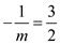     <div class=answer> To find the slope of the line with equation   , solve for   .   The slope of the line is   So, the slope of perpendicular line is   