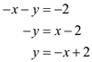     <div class=answer> Consider the following system of linear equations:   Let us solve this system by substitution. We can solve either equation for either variable and substitute the resulting expression into the other equation. First solve the second equation for <i>y</i>.   Substituting this expression for <i>y</i> in the first equation gives   